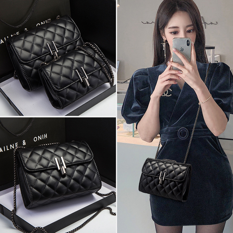 Tweed Style Bag 2025 New Women's Bag Quilted Chain Bag Fashion Versatile Ins Crossbody Bag Shoulder Bag Small Bag