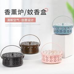 鉄芸蚊取り盤は家庭用神器蚊取り棚の防火防止カバー付き室内創意香炉に蚊取り箱を入れます。