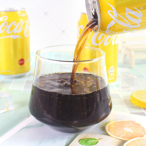 6 cans China Hong Kong lemon flavor zero plus Coca-Cola soda sugar-free carbonated drink