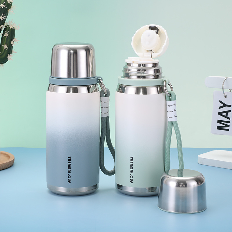 Nuevo automóvil portátil al aire libre taza de agua deportiva personalizada de alto valor 316 taza de aislamiento de acero inoxidable gran capacidad