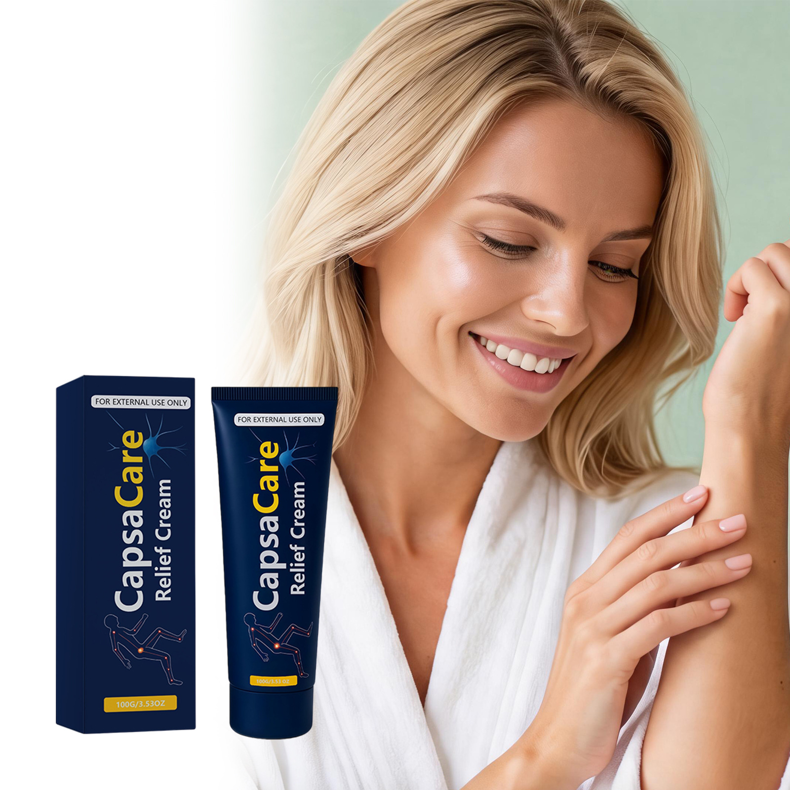 Body Care Cream, Gentle Care for Specific Areas of the Body, Comfortable, Cooling, Moisturizing, Refreshing, Non-Sticky Massage Cream