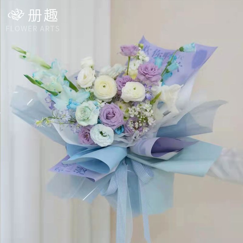Papel de Empaque Estilo Coreano para Flores de Papel OPP Impermeable para Manualidades DIY