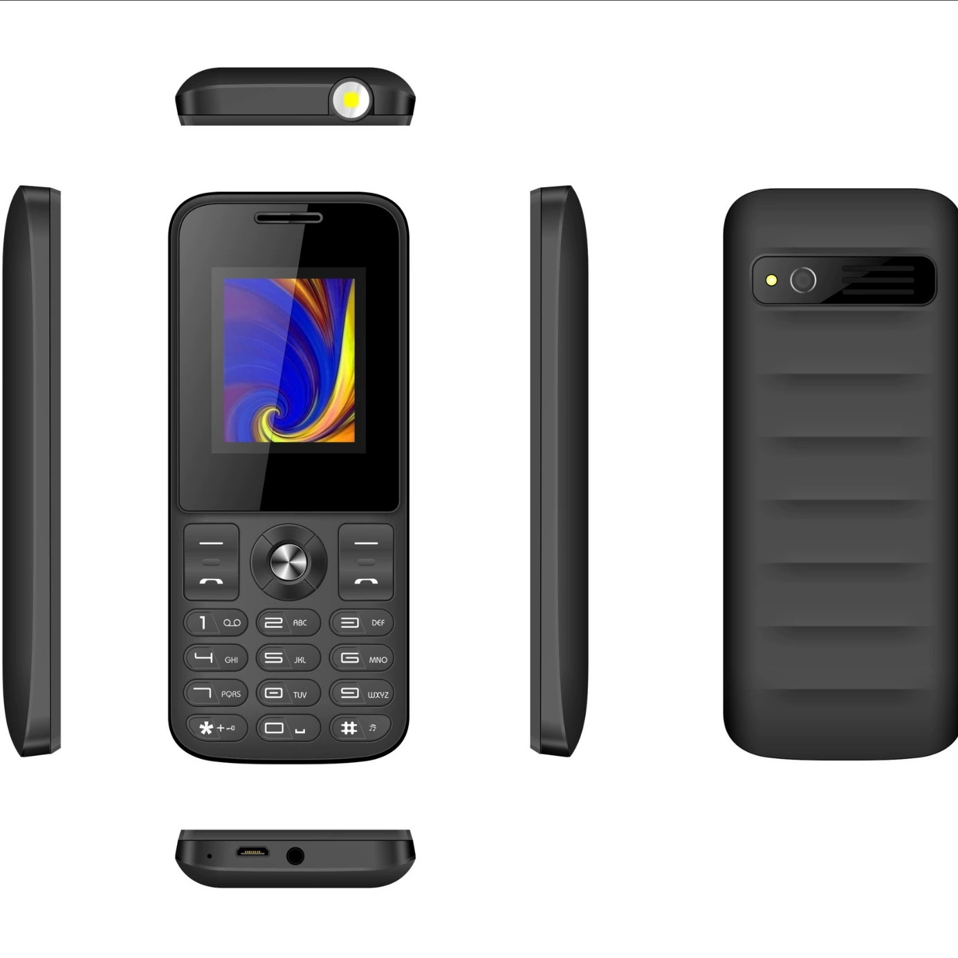 MIQOO OEM 2.42G 2SIM, 5C аккумулятор, аватар-функция, кнопка, язык для пожилых, экспорт в Африку