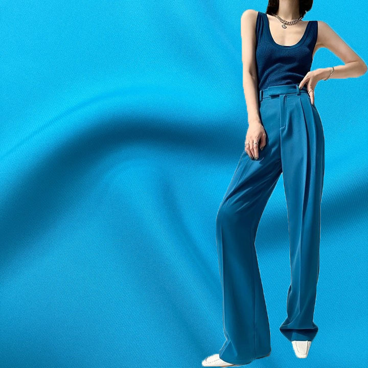 缎面高弹丝绸布纤维面料垂感衬衫连衣裙职业装西裤西装涤纶布料