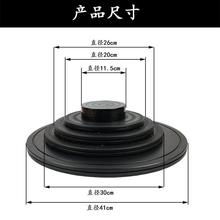 模型喷漆上色塑料转盘陶艺陶泥泥塑油泥雕塑转台双面用11-30-41cm