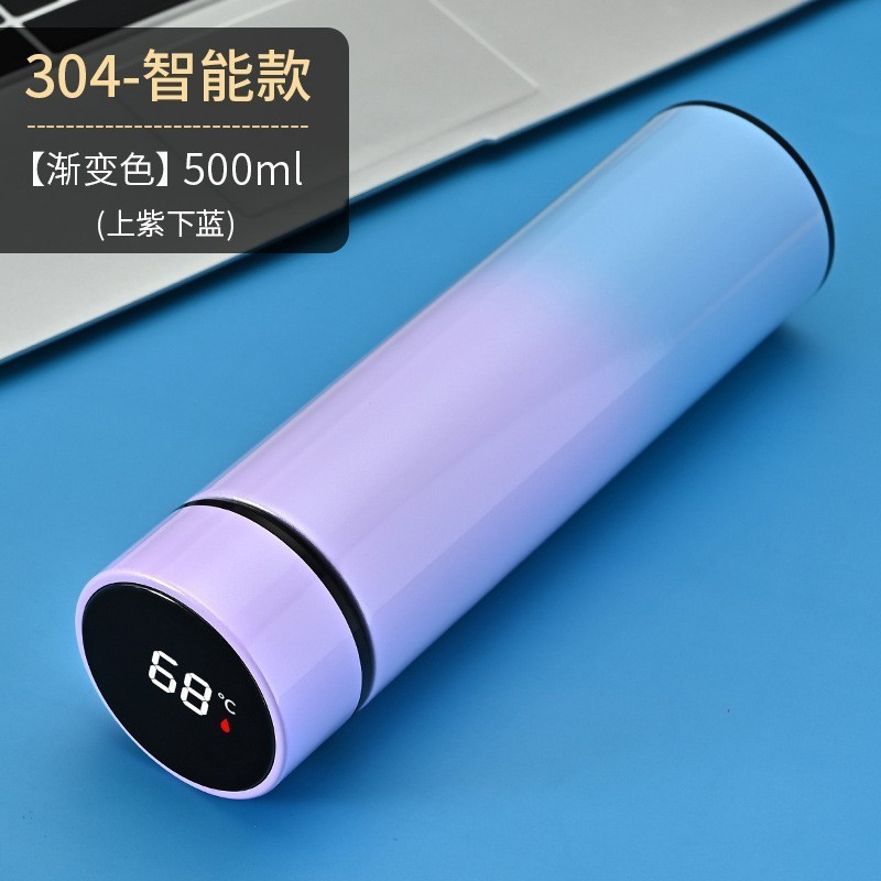クロスボーダー高颜値知能顕温温度カップ304ステンレス保温カップグラデーション色ビジネスギフトカップ卸売り|undefined