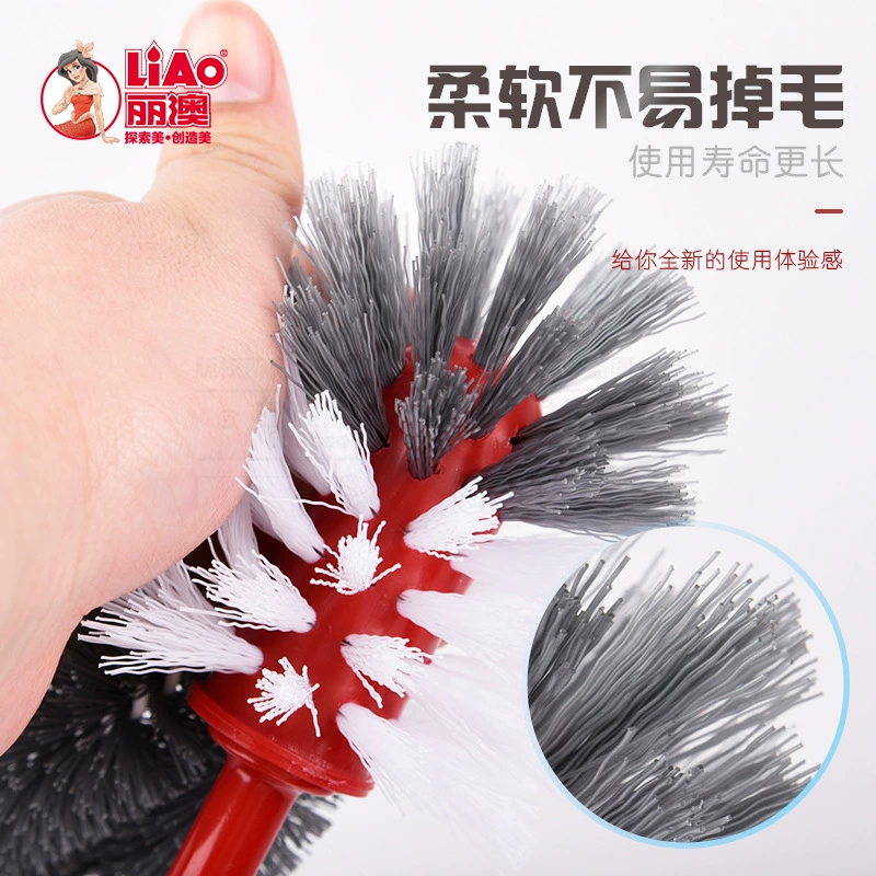 Туалетная щетка LIAO пластиковая двусторонняя