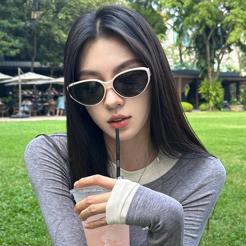 猫眼墨镜女款显脸小2025新款高级感防晒防紫外线方圆脸偏光太阳镜|undefined