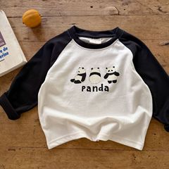 在庫あり長袖子供用Tシャツ2025秋冬韓国風カジュアルベビー半袖夏かわいいボトムシャツ男の子と女の子用
