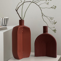 European minimalist luxury ceramic vase decoration living room dining room flower vase home soft decoration craft