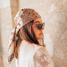 �羳���u��scarf����ӡ���z��Ů90*90cm�������z�󷽽��^���F؛