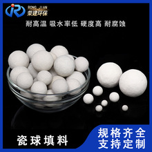 惰性瓷球耐腐蚀工业陶瓷球支撑剂惰性氧化铝瓷球φ35mm填料球