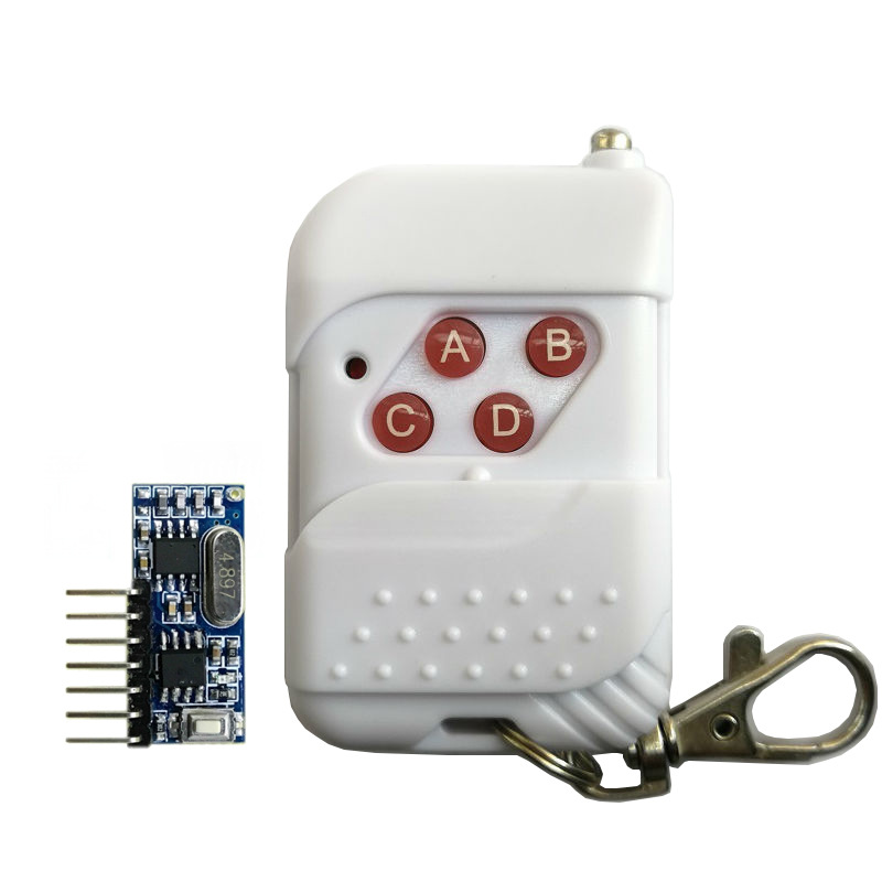 遥控器和接收模组 433学习码IO口输出遥控模块    货车尾灯遥控