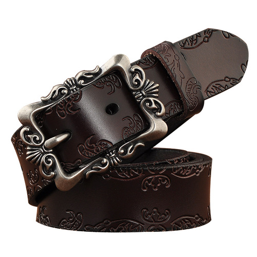 Women's Retro Belt Women's Pin Buckle Casual Versatile Ladies Belt Fashion Decoration Jeans Belt Manufacturer Wholesale