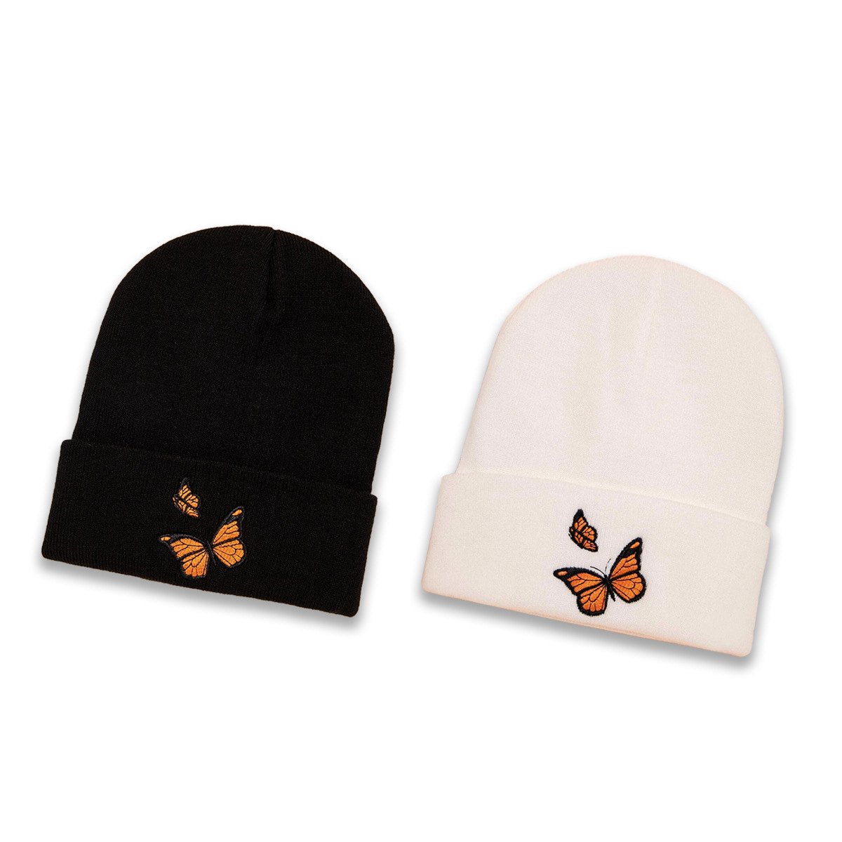 Autumn And Winter New Hat Fashion Wild Trend Butterfly Knit Hat Personality Warm Woolen Hat display picture 2