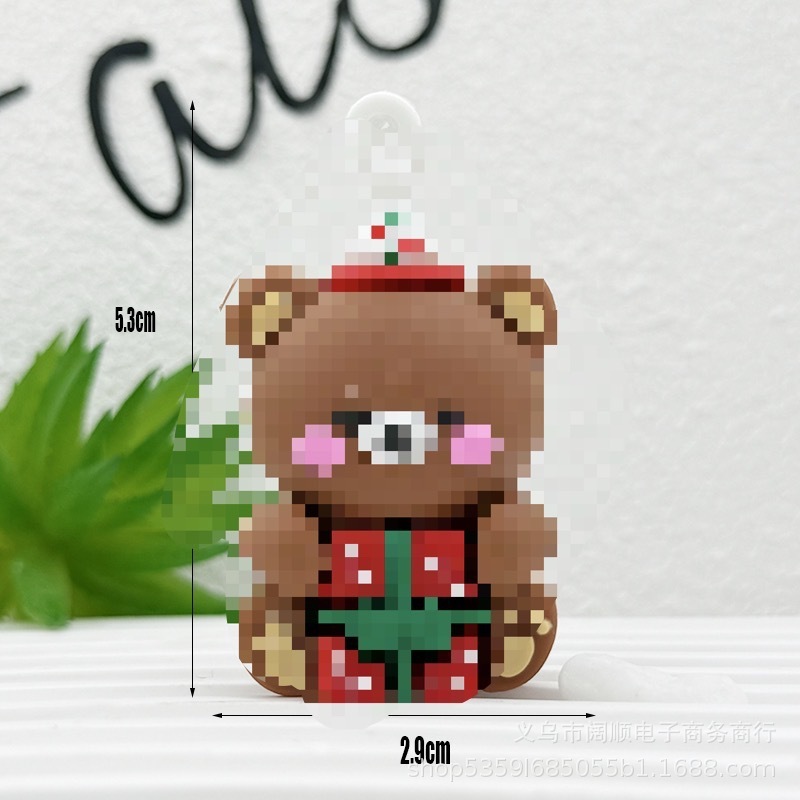 クリスマスキーホルダー人形ペンダントサンタクロースキーホルダー小さなペンダントサンタクロースクリスマスツリーギフト|undefined