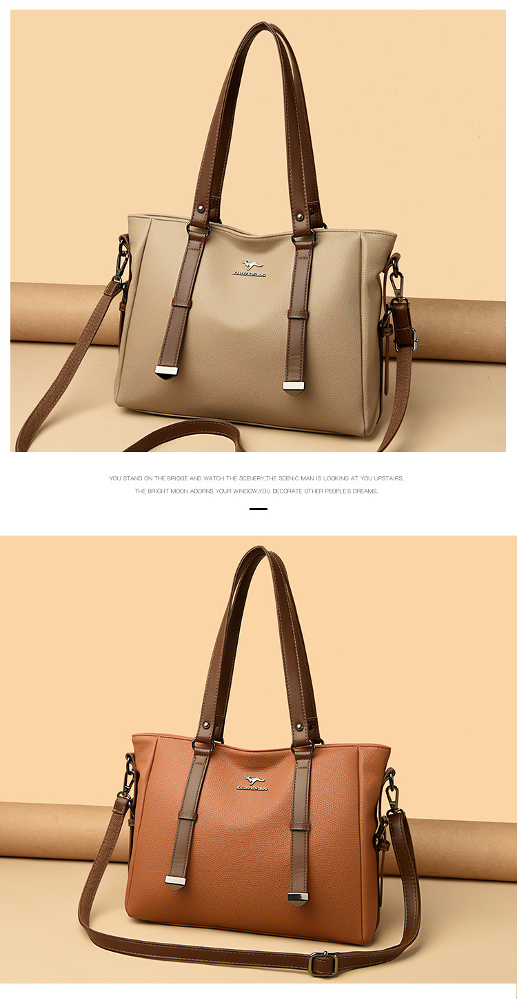 Eco-Friendly Genuine Leather Women's Bag - Yellow