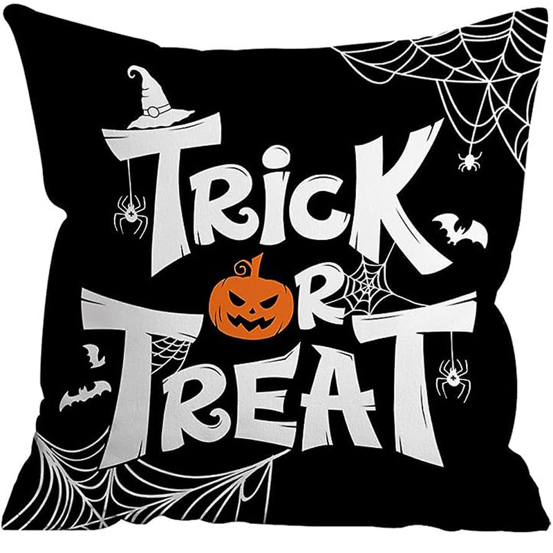 ハロウィンゴースト枕カバーホリデーホームパーティー装飾リビングルームソファクッション寝室ベッドサイドリネンクッション|undefined