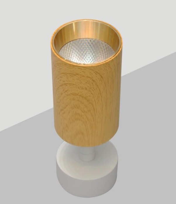 Wood Grain Color Folding Spot Light High-end and Exquisite Track Ceiling Spotlight Special for Clothing Store Background Wall