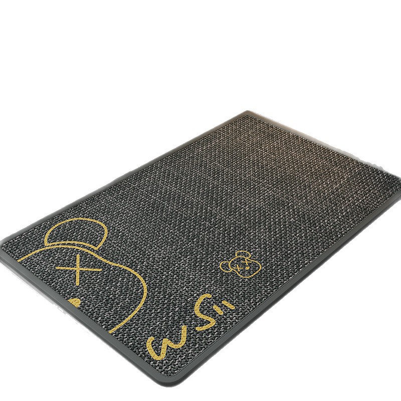 Amazon transfronterizo al por mayor alfombra de baño inodoro de absorción de agua puerta de secado rápido puerta de entrada alfombra de lino resistente al desgaste