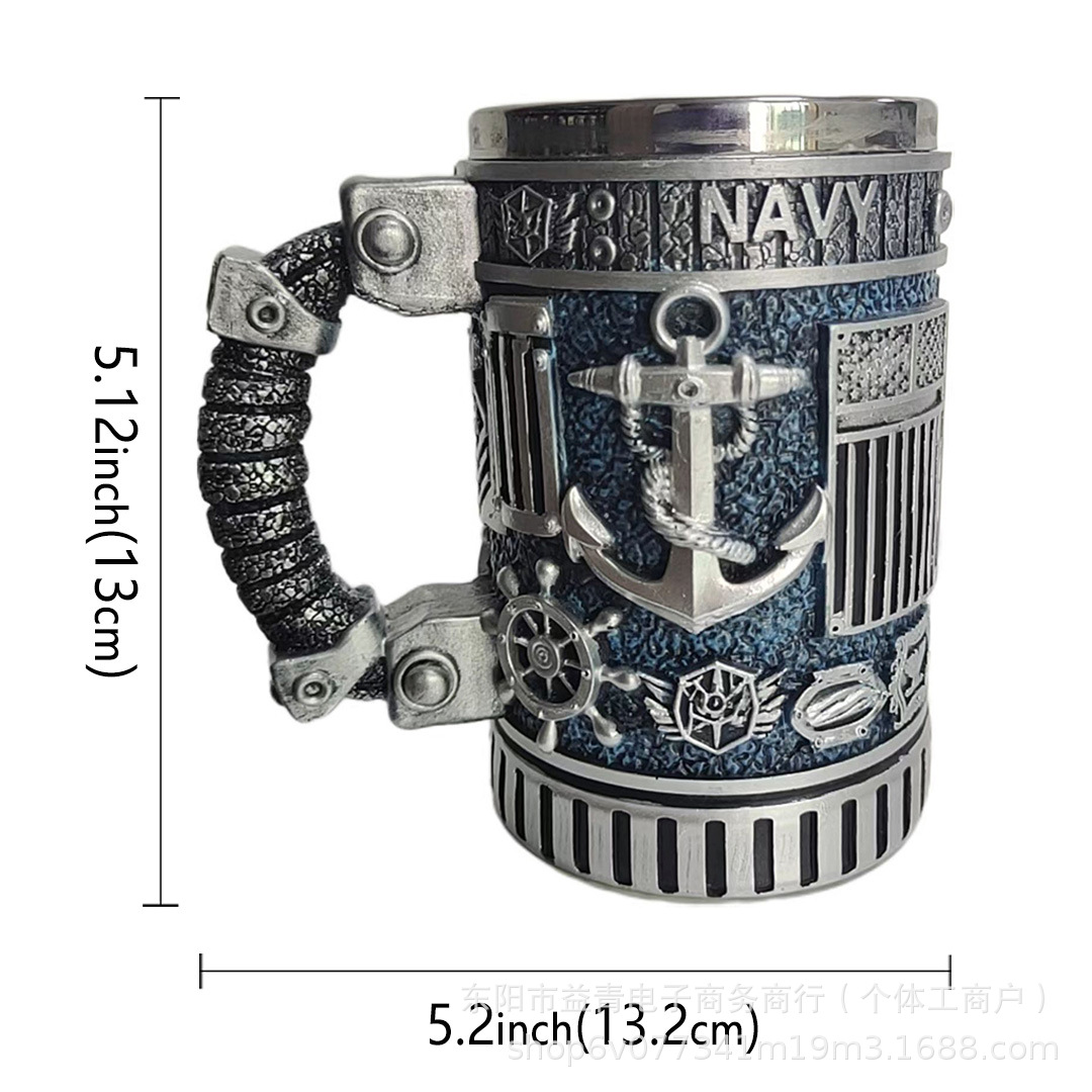 Cross-border Dual Dragon Collector 's Mug Retro Caza de perro Duck Coffee Mug Hunter