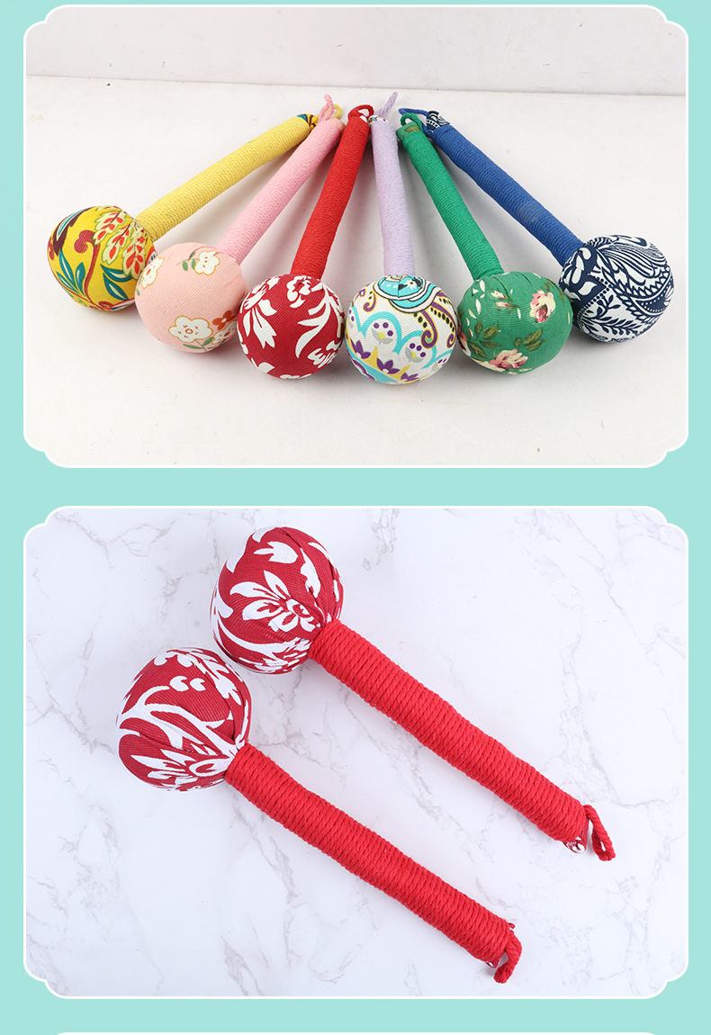 Handmade Moxa Leaf Hammer Ai Cao Chui 20cm Herbal Massage Stick for Wellness Tapping details
