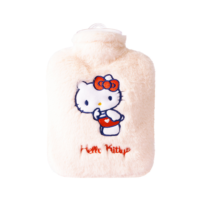 캐릭터 털커버 주입식 보온 물주머니 850ml 온수 찜질팩