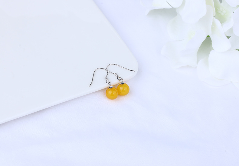 1 Pair 925 Sterling Silver Gem Geometric Drop Earrings display picture 12