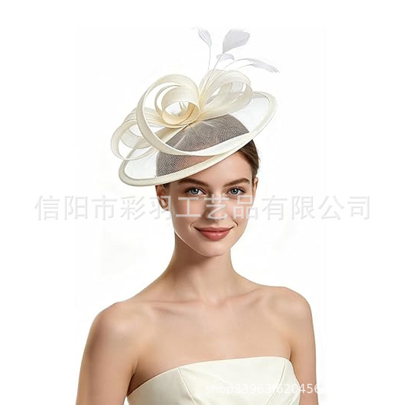 Cross-border European and American style bridal headpiece, ladies' hat for the Horse Racing Festival, Amazon party hat, best-selling performance accessory