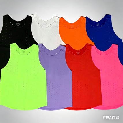 Cooling and breathable heat-sealed vest, professional marathon racing track and field running vest, sports fitness training clothing