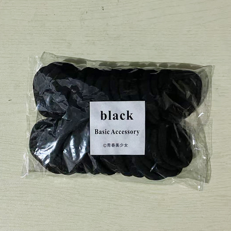 【クロスボーダー熱売】袋入りの頭紐卸売り高弾力タオルリングシンプルな雰囲気の女性韓国風の髪紐ゴム|undefined