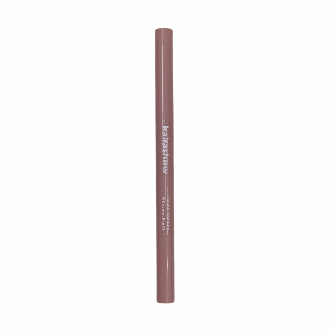 kakashow doble pluma de seda dorada madre sensación brillante de seda dorada resaltado doble cabeza pluma dorada seda dorada novato fácil de manejar maquillaje