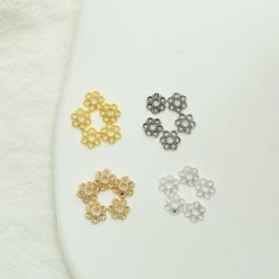 14K����ɫ�Ӻ�÷������ �U�ջ��仨ñ������ñ diy��Ƭ������