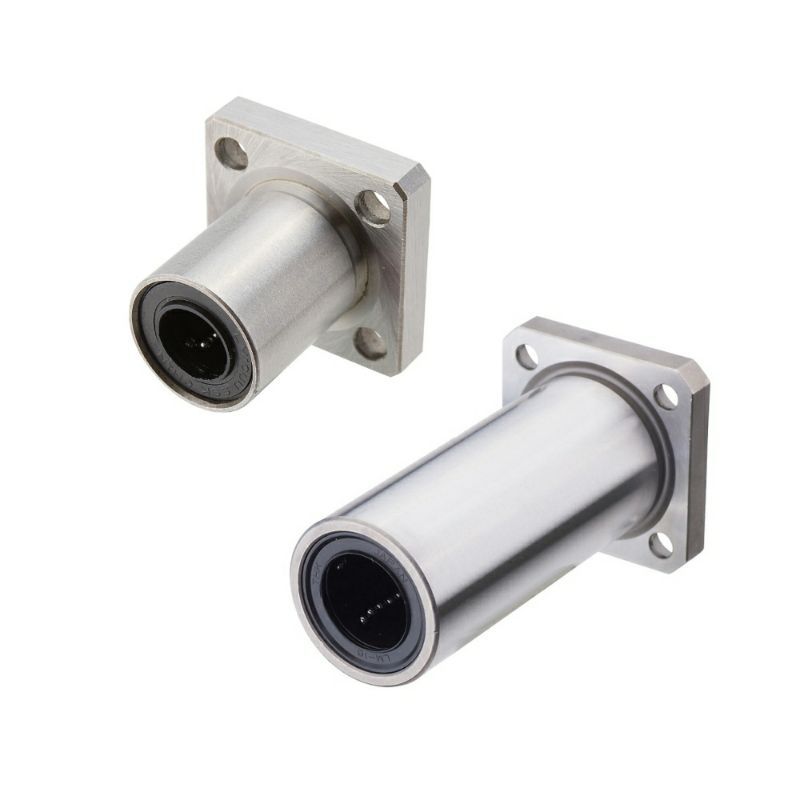 LMK方法兰底座直线轴承圆柱导向轴光轴导套滑动轴套衬套加长LUU