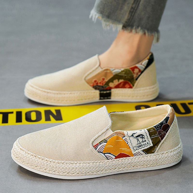 2025 nuevos zapatos de hombre, zapatos perezosos de un pie, zapatillas de deporte de primavera y verano para hombre, zapatos de tela de moda para hombre, estudiantes y adolescentes