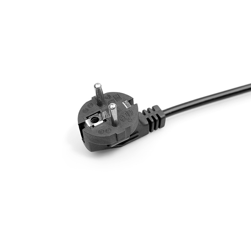1.5/1.8-meter EU-standard two-prong three-core camellia tip power cord for laptop hand warmer charger with EU marking