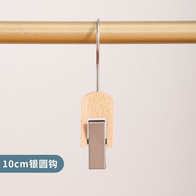Gancho individual de madera maciza para colgar sombreros, clip individual de madera multifuncional para tiendas de ropa, bufanda, perchero giratorio de madera natural para almacenamiento.