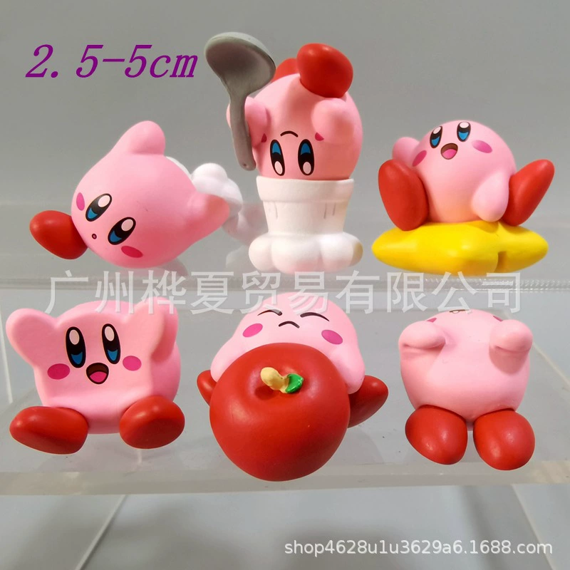 Набор мини-фигурок аниме, 6 шт., ПВХ, 2,5–5 см, фигурки для торта