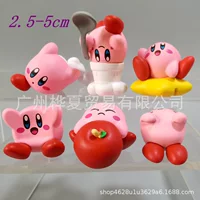 Набор мини-фигурок аниме, 6 шт., ПВХ, 2,5–5 см, фигурки для торта