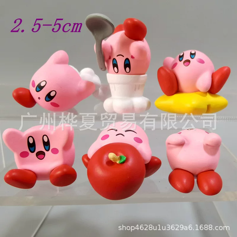 Набор мини-фигурок аниме, 6 шт., ПВХ, 2,5–5 см, фигурки для торта