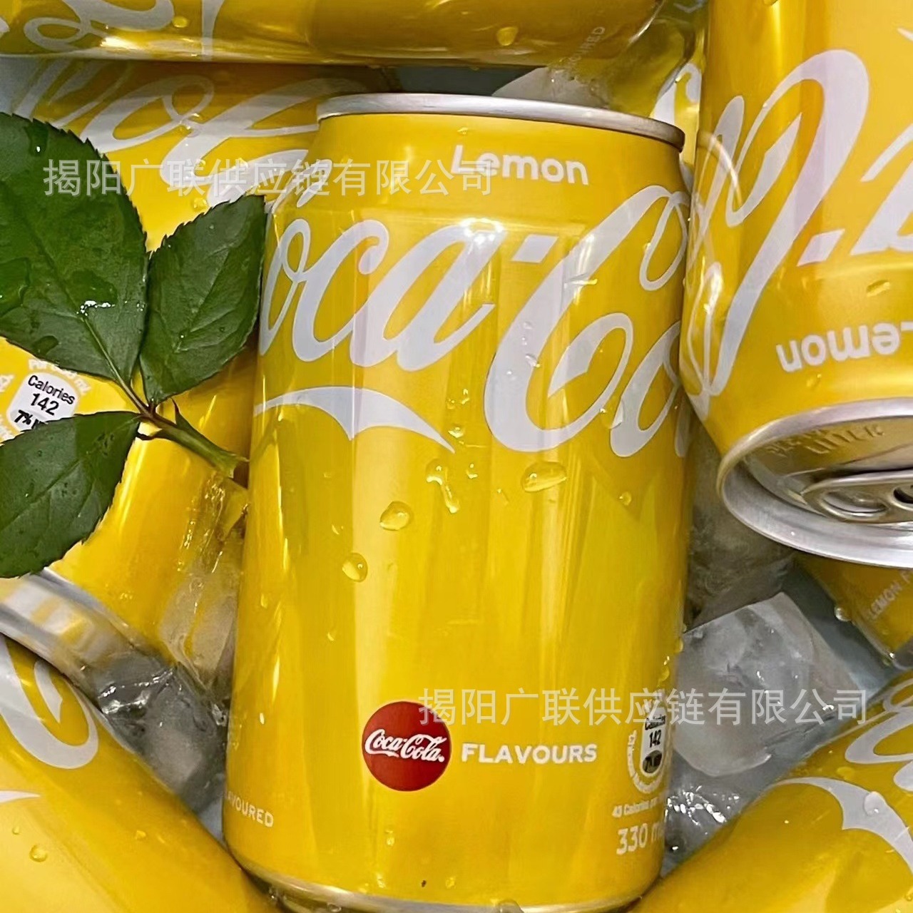 香港Cocacola可口可乐果味碳酸饮料柠檬味饮品330ml批发