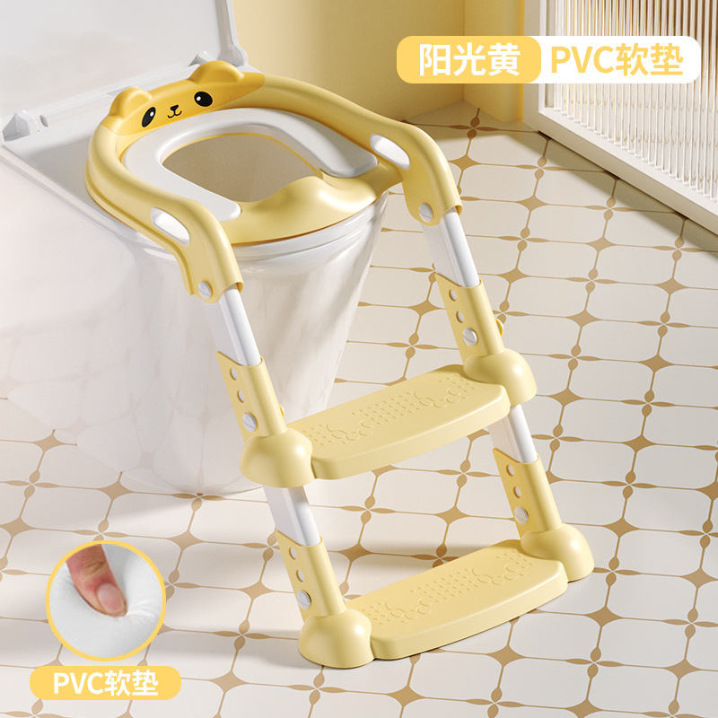 Inodoro para niños, tipo escalera, niño, niña, bebé, inodoro, asiento, asiento, escalera plegable, taburete auxiliar, inodoro