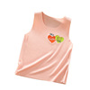 Summer children's vest, face mask, T-shirt suitable for men and women, top with cups, long-sleeve