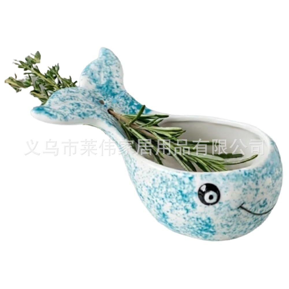 Blue Whale Pottery Herb Stripper Bowl, Blue Whale Herb Stripper Bowl