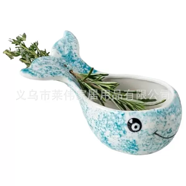Blue Whale Pottery Herb Stripper Bowl, Blue Whale Herb Stripper Bowl