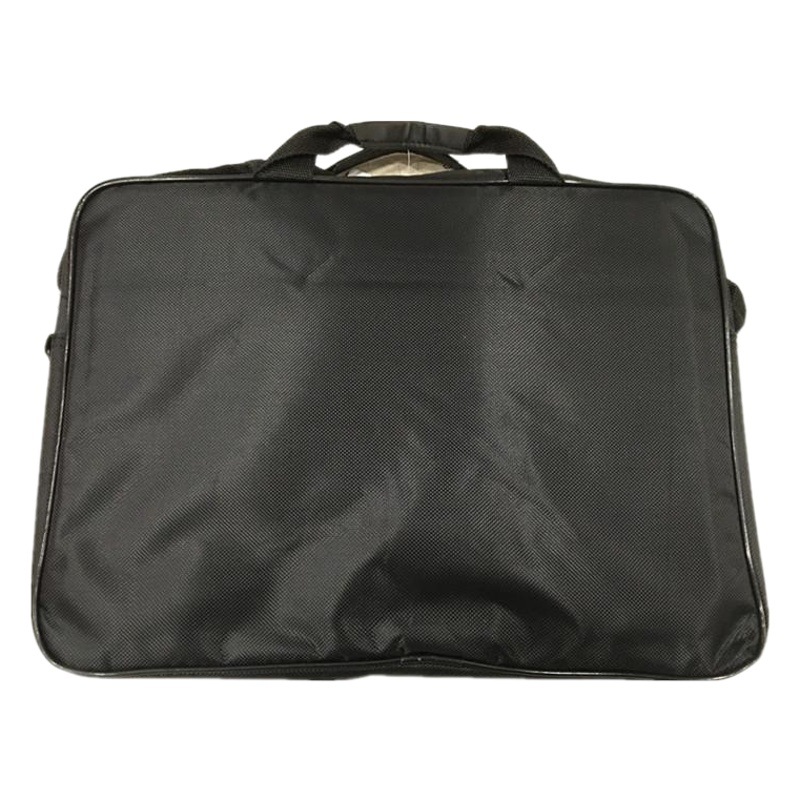 2020 new black computer bag embroidery craft factory customized 15-inch laptop bag shoulder bag
