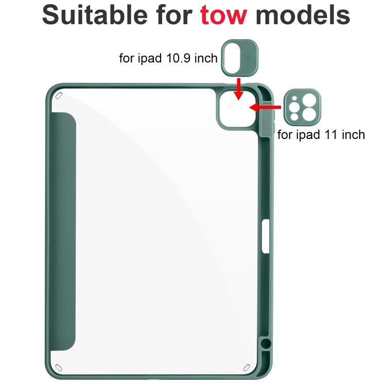 Funda para iPad Pro 11 2024 acrílico triple tableta inteligente