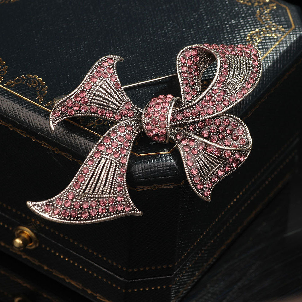 All Seasons Season Retro Pin Bow Knot Alloy Plating Women's Brooches