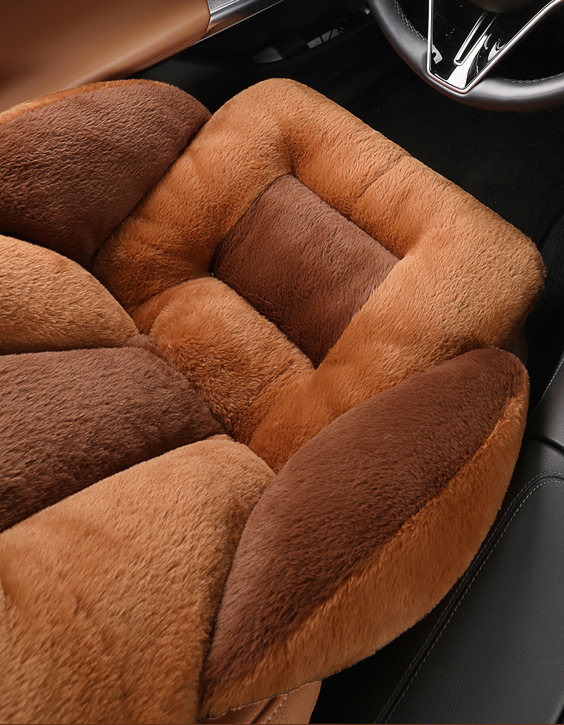 Capybara Thickened Cushion Chair Pad Office Long Sitting Cushion Integrated Chair Backrest Butt Winter