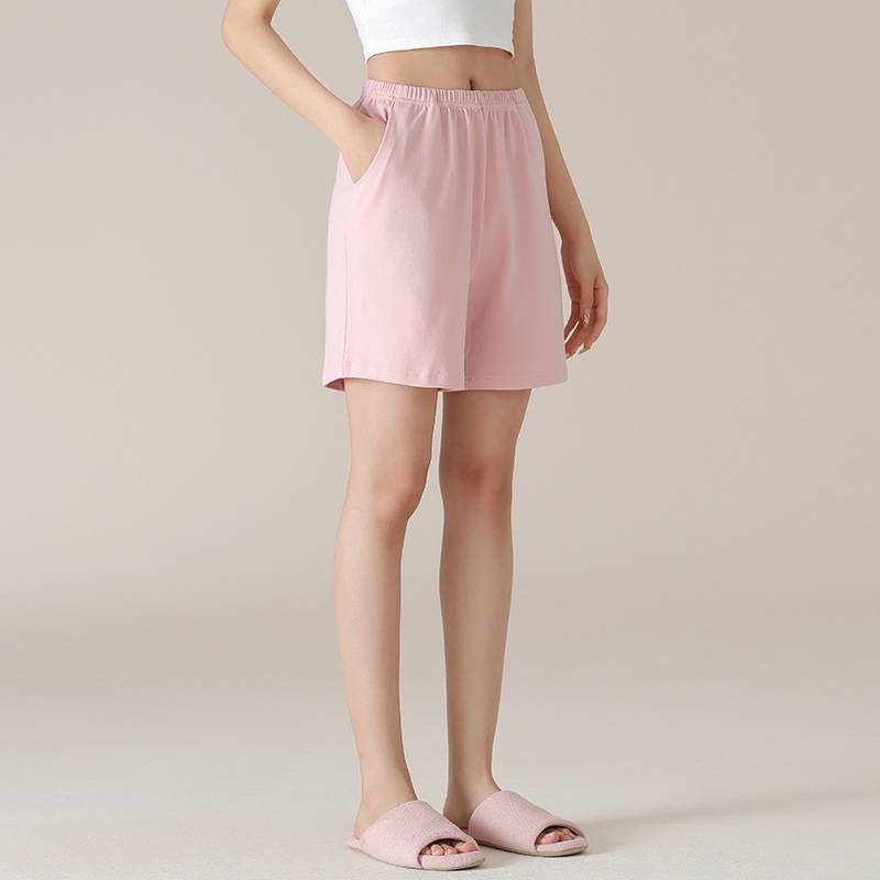 Pantalones de pijama de mujer de verano delgados pantalones cortos de algodón para el hogar pantalones de mujer sueltos de verano solo pantalones de algodón para el hogar